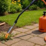 Abflammgeräte im Einsatz gegen Unkraut in Fugen