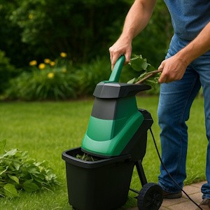 Häcksler für Abschnitte im Garten